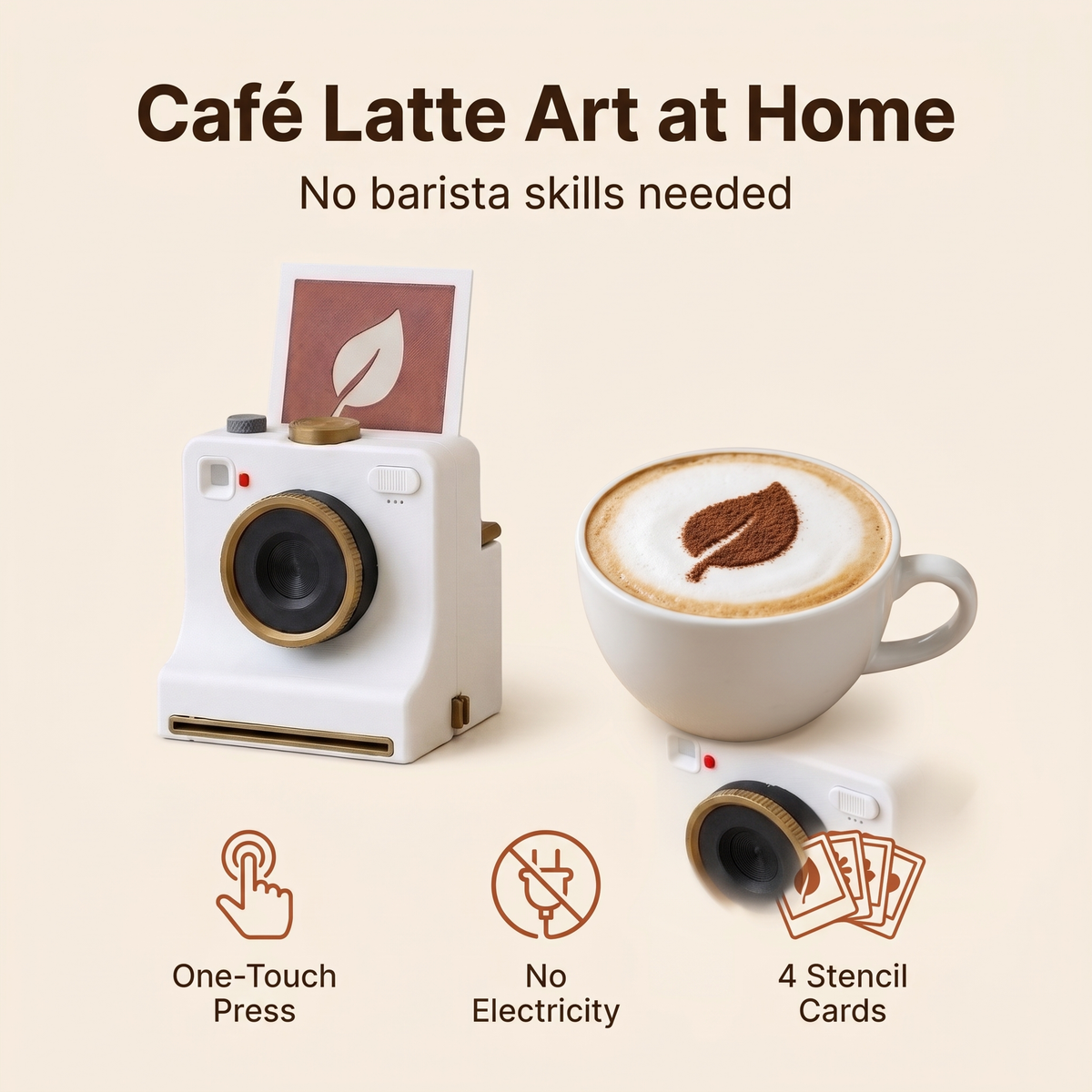 Cafe latte art at home